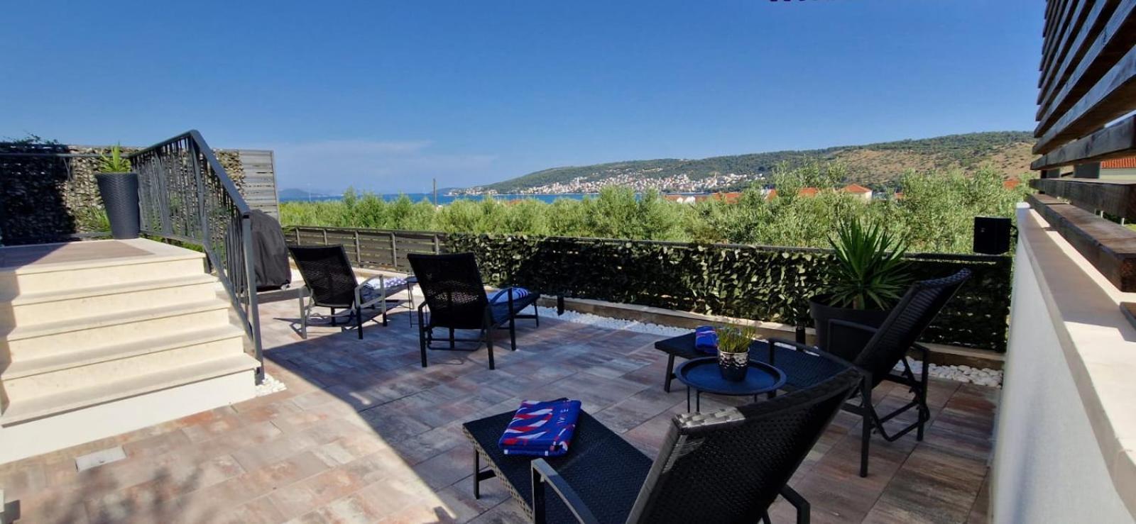 Apartman Marcelina 1 With Private Pool Trogir Dış mekan fotoğraf